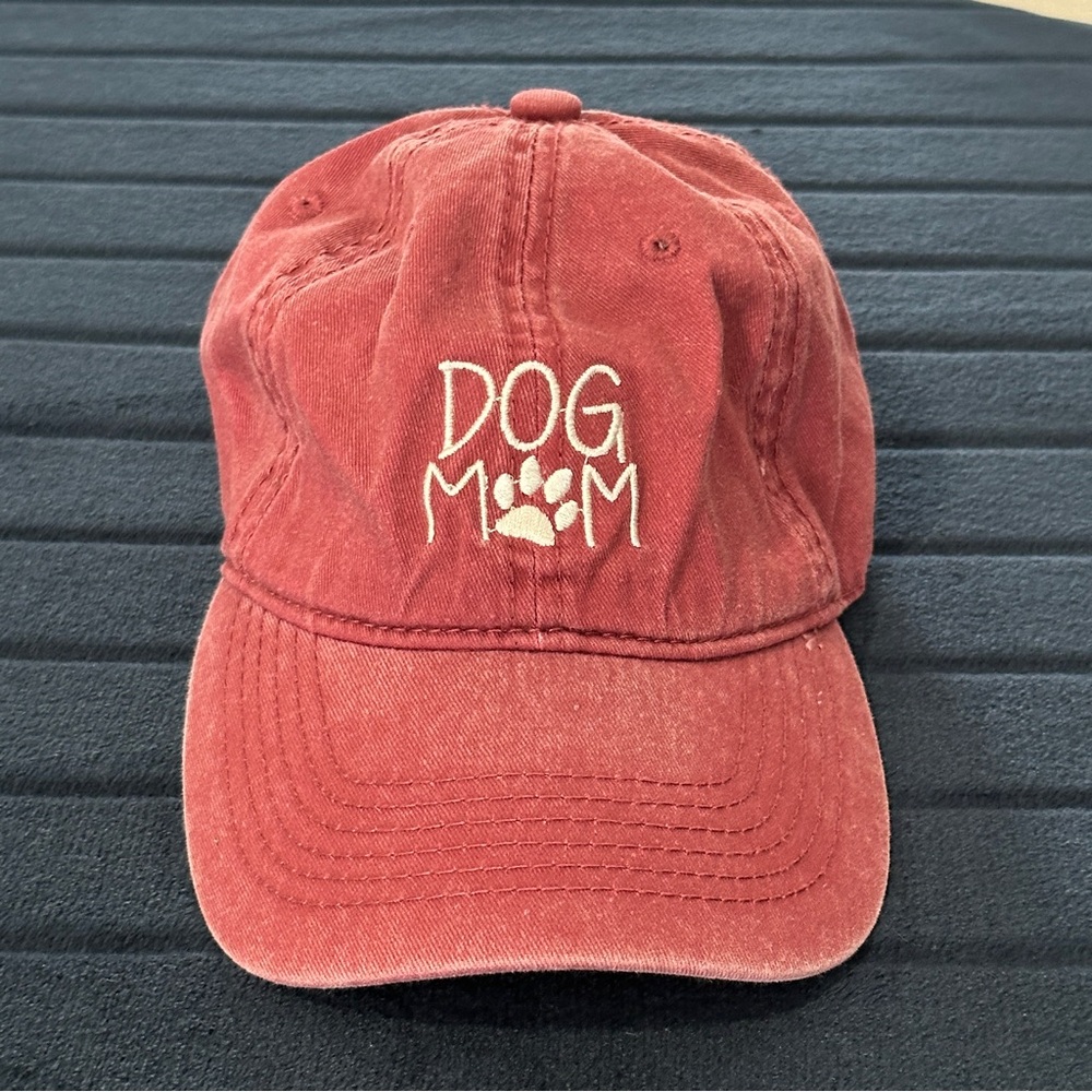 Altar'd State Burgundy Dog Mom BaseBall Cap 100% Cotton Womens